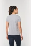Antibakterielles, umweltfreundliches T-Shirt mit V-Ausschnitt für Damen