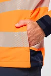 Recycelte Safety Softshell-Jacke mit abnehmbaren Ärmeln