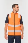 Recycelte Safety Softshell-Jacke mit abnehmbaren Ärmeln