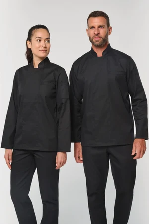 Umweltfreundliche Unisex-Kochjacke mit langen Ärmeln