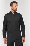 Umweltfreundliche Unisex-Kochjacke mit langen Ärmeln