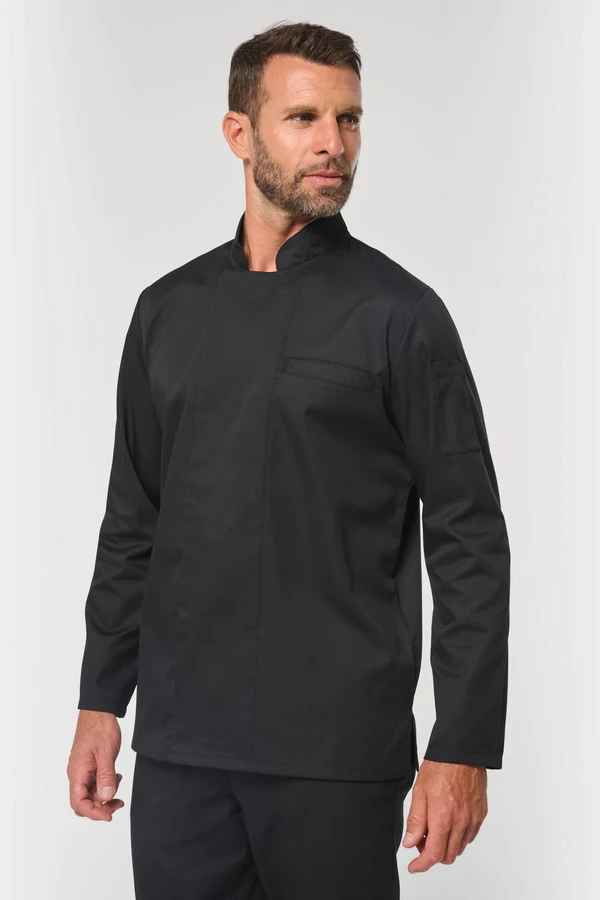 Umweltfreundliche Unisex-Kochjacke mit langen Ärmeln