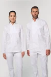 Umweltfreundliche, atmungsaktive Unisex-Kochjacke mit langen Ärmeln