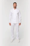 Umweltfreundliche, atmungsaktive Unisex-Kochjacke mit langen Ärmeln