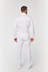 Umweltfreundliche, atmungsaktive Unisex-Kochjacke mit langen Ärmeln