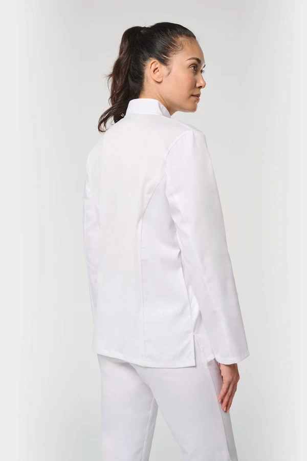 Umweltfreundliche, atmungsaktive Unisex-Kochjacke mit langen Ärmeln