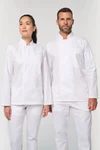 Umweltfreundliche, atmungsaktive Unisex-Kochjacke mit langen Ärmeln