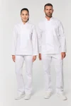 Umweltfreundliche, atmungsaktive Unisex-Kochjacke mit langen Ärmeln