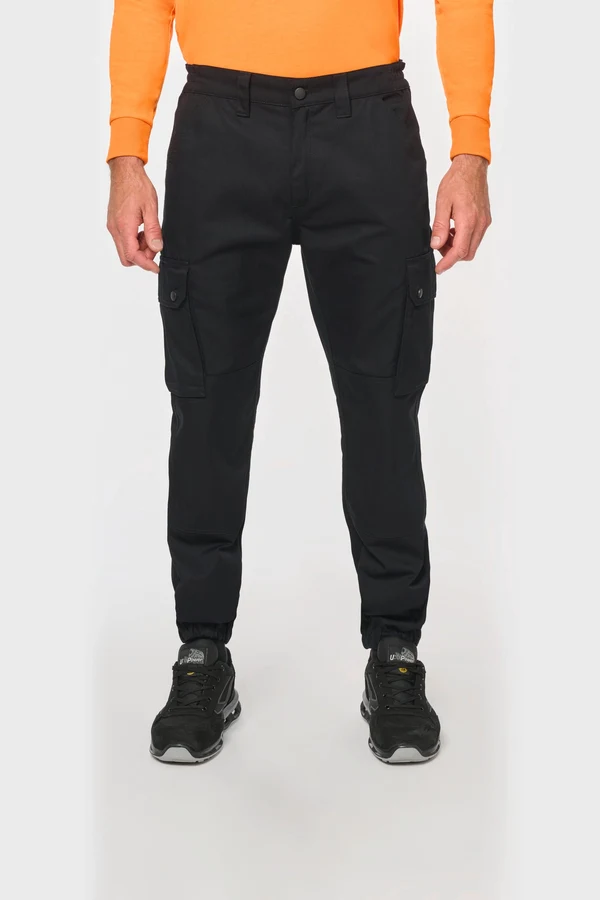 Unisex-Cargo-Hose mit elastischem Saum