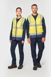 Recycelte HI-VIS SICHERHEITSWESTE mit Reißverschluss