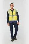 Recycelte HI-VIS SICHERHEITSWESTE mit Reißverschluss