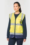 Recycelte HI-VIS SICHERHEITSWESTE mit Reißverschluss