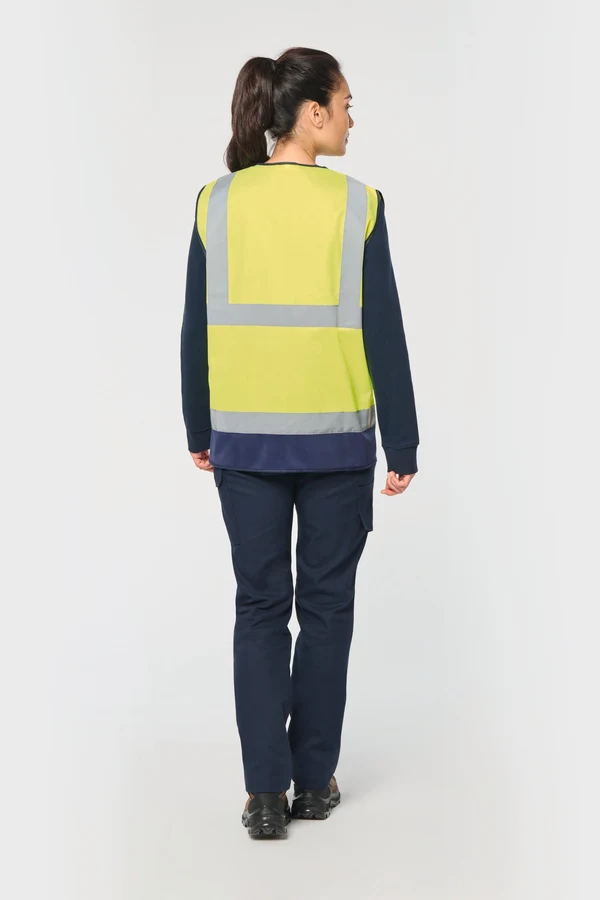 Recycelte HI-VIS SICHERHEITSWESTE mit Reißverschluss