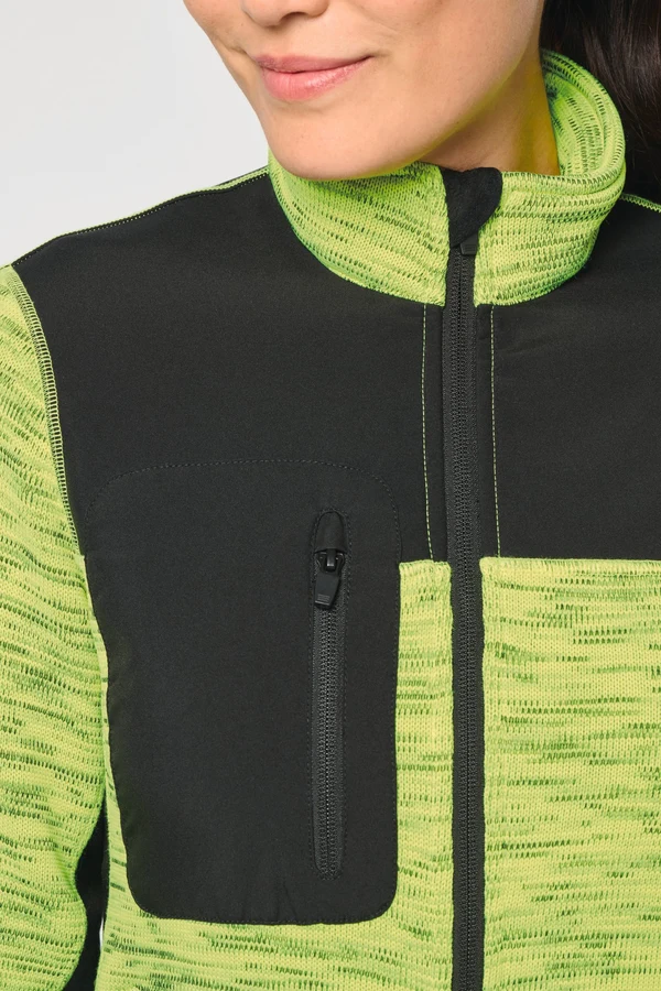 Recycelte Jacke aus Polyestertrikot für Damen