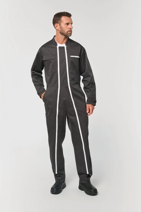 Unisex-Overall mit doppeltem Reißverschluss