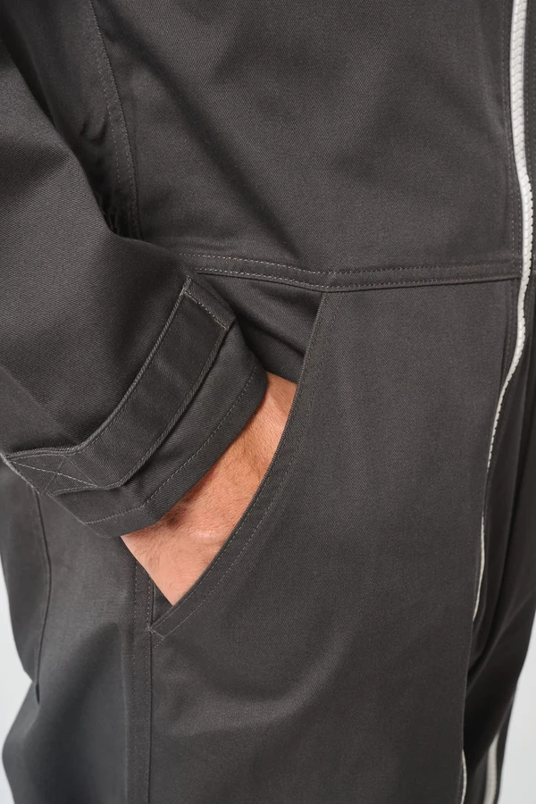 Unisex-Overall mit doppeltem Reißverschluss