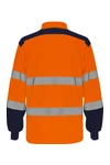 Zweifarbiges Langarm-Poloshirt, mit hoher Sichtbarkeit