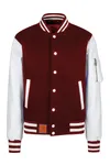 Letterman Jacke Burgundy / Crème