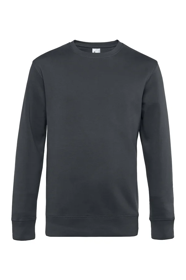 Rundhals-Sweatshirt KING asphalt