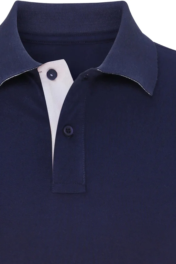 Men´s Classic Fit Contrast Polo Navy / White