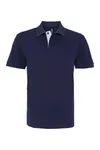 Men´s Classic Fit Contrast Polo Navy / White