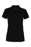 Women´s Polycotton Blend Polo Black