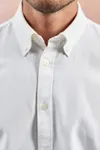 Men´s Cotton Long Sleeve Oxford Shirt White