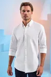 Men´s Cotton Long Sleeve Oxford Shirt White