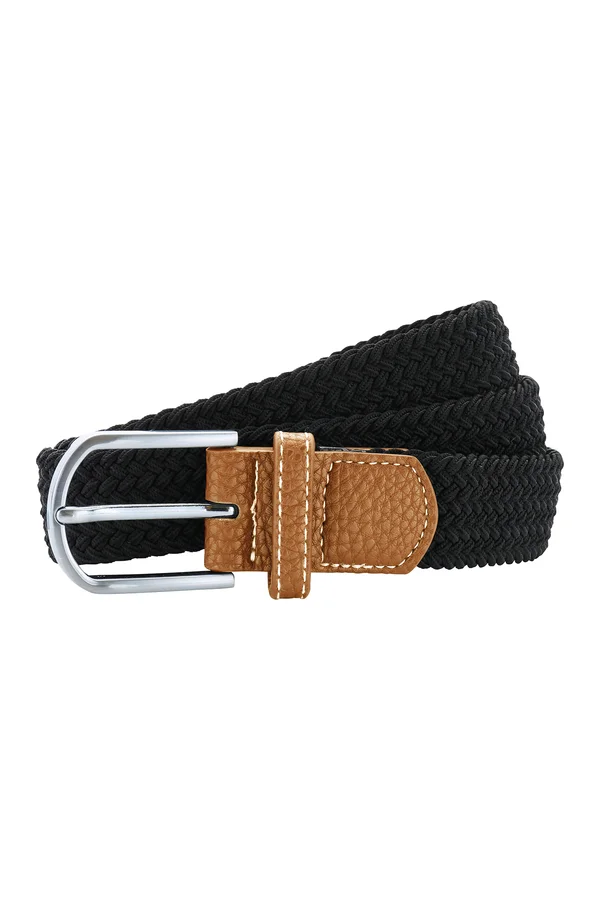 Braid Stretch Belt Black