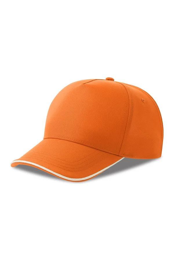Recy Five Piping Cap Orange / White