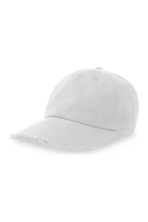 Dad Hat Destroyed-S White