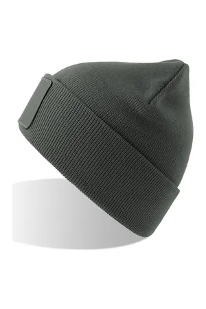 Wind-S Beanie with Patch Dark Grey