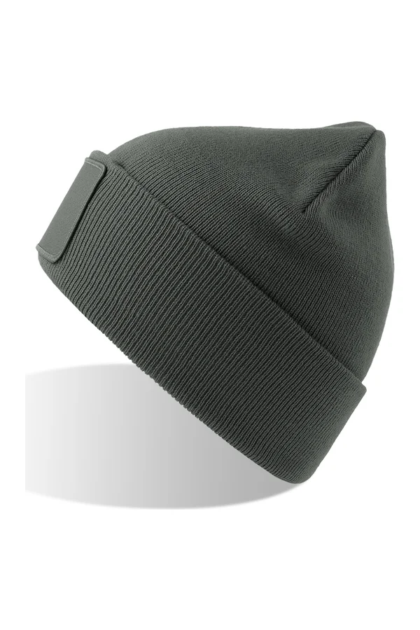 Wind-S Beanie with Patch Dark Grey