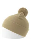 Wind-S Beanie with Pompom Beige