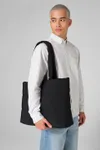 Quilted tote Bag Black