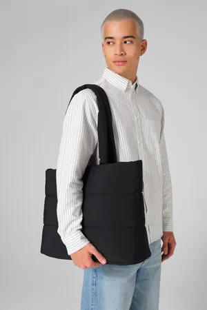 Quilted tote Bag Black
