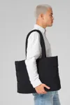 Quilted tote Bag Black