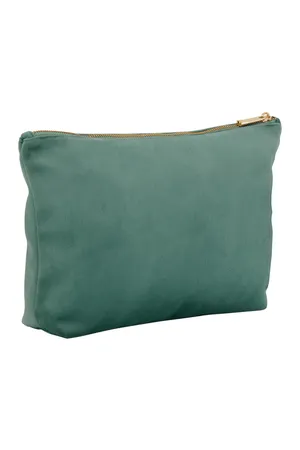 Velvet Accessory Bag jade