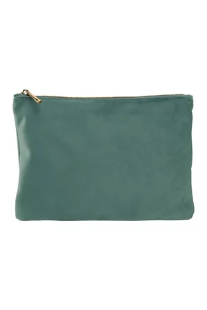Velvet Accessory Pouch jade
