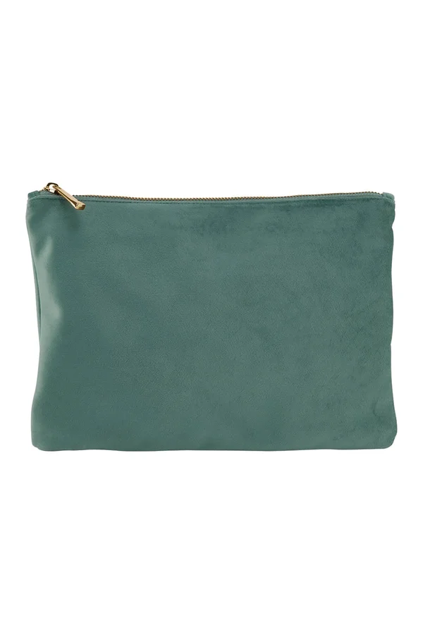 Velvet Accessory Pouch jade