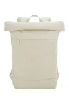 Simplicity Roll-Top Backpack Beige