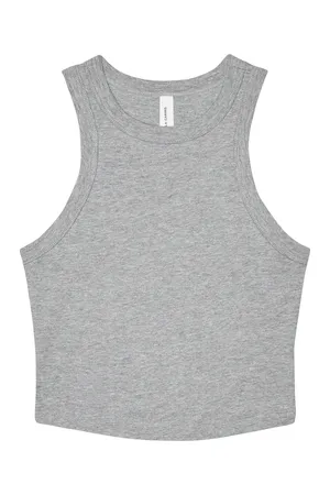 Women´s Micro Rib Racer Tank Athletic Heather