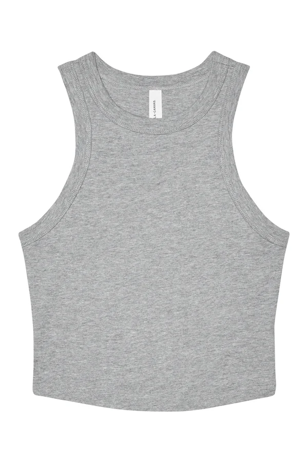 Women´s Micro Rib Racer Tank Athletic Heather