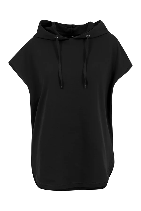 Ladies` Sleeveless Hoody Black
