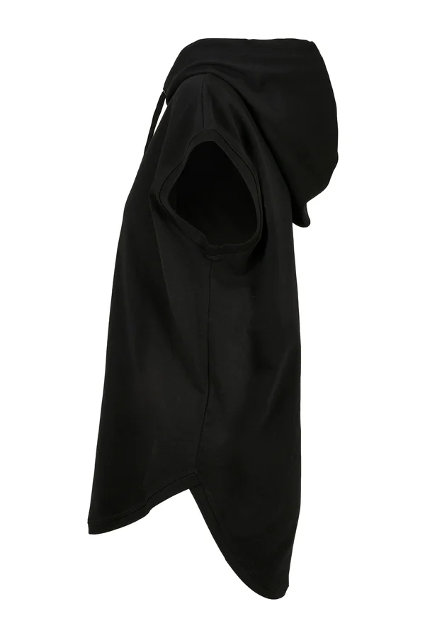 Ladies` Sleeveless Hoody Black
