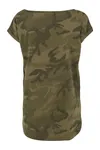 Ladies Camo Tee Olive Camo