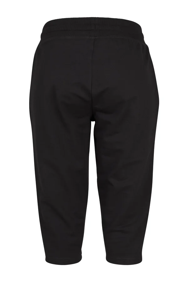 Ladies` Terry 3/4 Jogging Pants Black