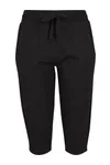 Ladies` Terry 3/4 Jogging Pants Black