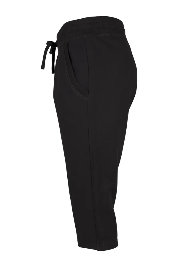 Ladies` Terry 3/4 Jogging Pants Black