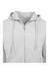 Terry Zip Hoody Heather Grey